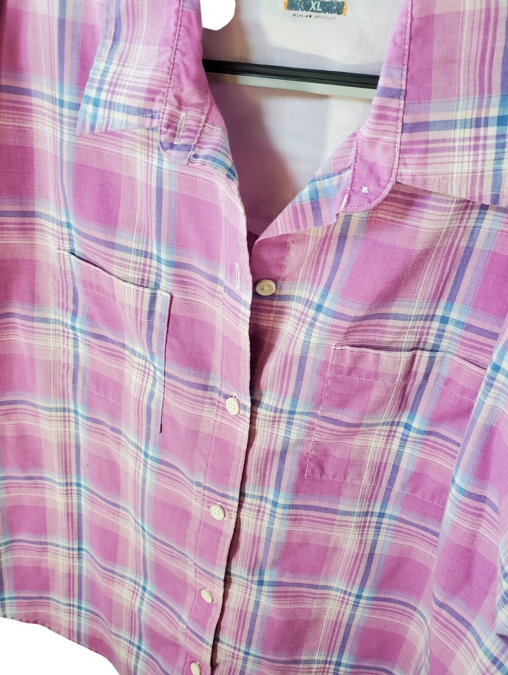 Ridgecut Vintage Pink Plaid Button-Up Shirt XL - Picture 3 of 9